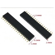 2.54 mm fileira &uacute;nica Pin Febarra de pinos macho 1x18P