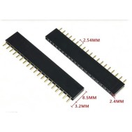 2.54 mm fileira &uacute;nica Pin Febarra de pinos macho 1x19P