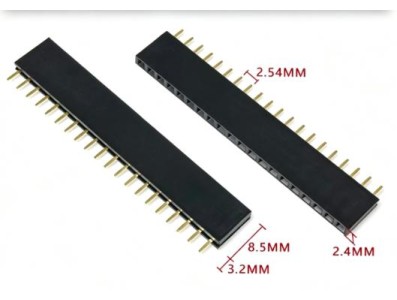 2.54 mm fileira &uacute;nica Pin Febarra de pinos macho 1x20P - Imagem 1