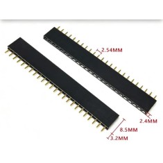 2.54 mm fileira &uacute;nica Pin Febarra de pinos macho 1x24P