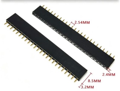 2.54 mm fileira &uacute;nica Pin Febarra de pinos macho 1x24P - Imagem 1