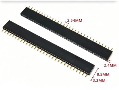 2.54 mm fileira &uacute;nica Pin Febarra de pinos macho 1x30P - Imagem 1