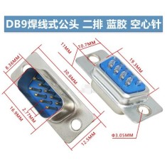 Conector DB9 macho azul