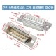 Conector DB15 macho 2 fileiras branco+estanho Pin - Thumb 1