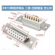 Conector DB15 f&ecirc;mea 2 fileiras branco+dourado pin - Thumb 1