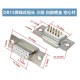 Conector DB15 f&ecirc;mea 3 fileiras branco+dourado pin - Thumb 1