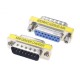 Adaptador DB15 mini de g&ecirc;nero 2 fileiras macho para f&ecirc;mea - Thumb 1