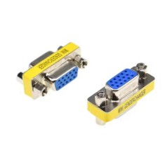 Adaptador DB15 mini de g&ecirc;nero 3 fileiras Femacho para f&ecirc;mea