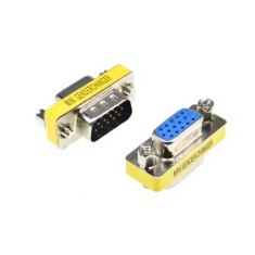 Adaptador DB15 mini de g&ecirc;nero 3 fileiras macho para f&ecirc;mea
