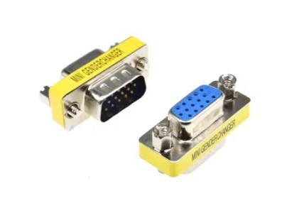 Adaptador DB15 mini de g&ecirc;nero 3 fileiras macho para f&ecirc;mea - Imagem 1