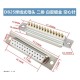 Conector DB25 f&ecirc;mea 2 fileiras branco+dourado pin - Thumb 1