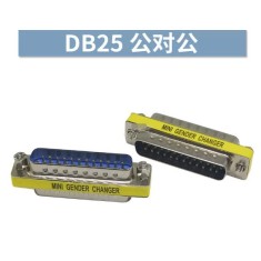 Adaptador DB25 mini de g&ecirc;nero macho para macho