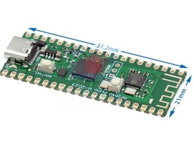 Placa de desenvolvimento compat&iacute;vel vers&atilde;o Raspberry Pi Pico W RP2040 USB-C Port - Imagem 1