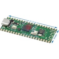 Placa de desenvolvimento compat&iacute;vel vers&atilde;o Raspberry Pi Pico W RP2040 USB-C Port