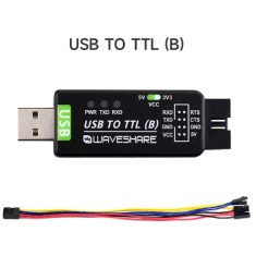Conversor USB para TTL (B) Waveshare industrial-Grade USB para TTL , Original CH343G Chip