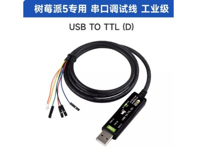 Cabo USB para TTL (D) Waveshare industrial USB para TTL (D) Serial FT232RNL Chip preto Made in China... - Imagem 1