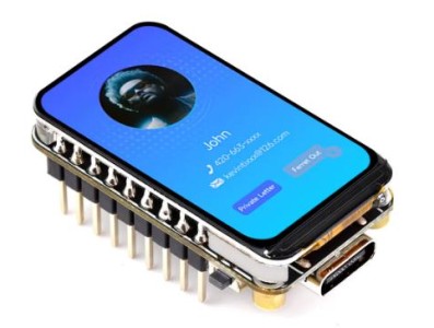 Placa ESP32-C6-LCD-1.47-M Waveshare ESP32-C6 MCU Dev , 1.47" LCD, Wi-Fi 6, Pre-soldered Pin Headers - Imagem 1