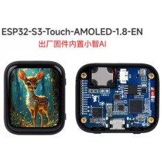 Tela ESP32-S3-toque-AMOLED-1.8-EN Waveshare ESP32-S3 XiaoZhi AI Voice Robot, 1.8" AMOLED Capacitive toque