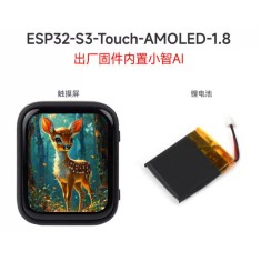 Bateria de l&iacute;tio ESP32-S3-toque-AMOLED-1.8 Waveshare ESP32-S3 XiaoZhi AI Voice Robot, 1.8" AMOLED...