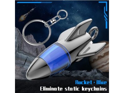 Chave port&aacute;til Anti-est&aacute;tico iro corpo humano est&aacute;tico eliminador Rocket azul - Imagem 1