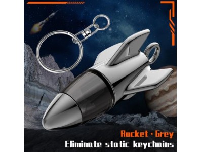 Chave port&aacute;til Anti-est&aacute;tico iro corpo humano est&aacute;tico eliminador Rocket cinza - Imagem 1
