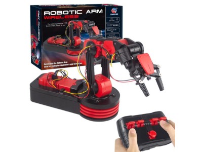 Bateria RC sem fio Controlled Robotic Arm kit STEM Project Diy Building Toy Robot Arm Manipulator Science... - Imagem 1