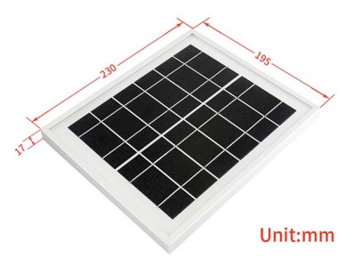Monocrystalline Solar painel 6 V 5 w 230*195 mm （Waveshare：16158） - Imagem 1