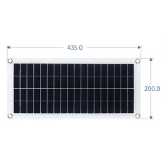 Polycrystalline Solar painel 18 V 10 w 435x200 mm Semi-flex&iacute;vel （Waveshare：24167）