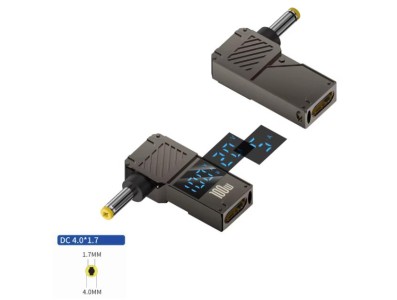 Conversor 100 W PD Luring inteligente digital tela USB-C para DC4017 - Imagem 1