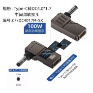 Conversor 100 W PD Luring inteligente digital tela USB-C para DC4017M