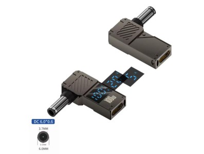 Conversor 100 W PD Luring inteligente digital tela USB-C para DC6006/6037 - Imagem 1