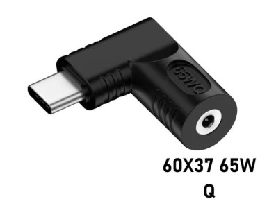Conversor de energia 65WQ DC6037 para USB-C - Imagem 1
