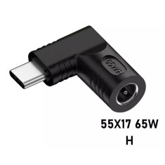 Conversor de energia 65 WH DC5517 para USB-C