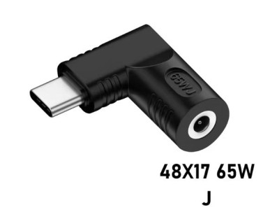 Conversor de energia 65WJ DC4817 para USB-C - Imagem 1