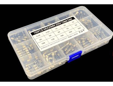 Kit 150 fus&iacute;veis de vidro 5 &times; 20 mm - Imagem 1