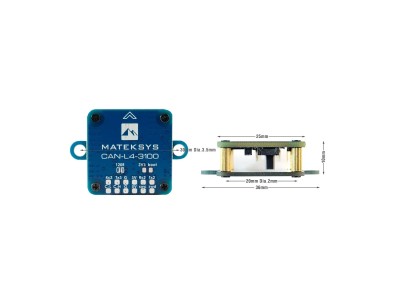 Magnet&ocirc;metro MATEK CAN-L4-3100 RM3100 com DroneCAN - Imagem 3