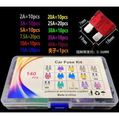 Kit de fus&iacute;veis 140 pe&ccedil;as 2A&ndash;40A tamanho m&eacute;dio