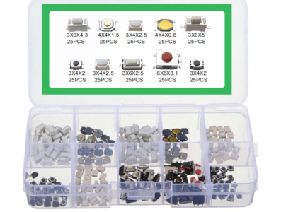 Kit 250 Pe&ccedil;as Interruptores de Bot&atilde;o para Arduino - Imagem 1