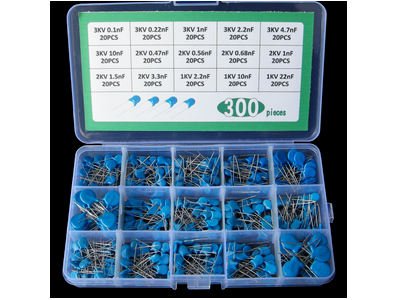 Kit de 300 capacitores cer&acirc;micos de alta tens&atilde;o - Imagem 1
