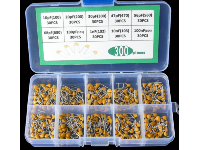 Kit 300 unidades de capacitores cer&acirc;micos multicamadas - Imagem 1