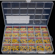 Kit 600 capacitores cer&acirc;micos multicamada 10 pF a 10 &micro;F 50 V