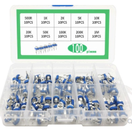 Kit 100 pe&ccedil;as RM065 Potenci&ocirc;metros (Resistores Vari&aacute;veis)