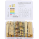 Kit de resistores de filme de carbono, 300 pe&ccedil;as, 1/2 W, 5% de toler&acirc;ncia, 30 valores, 10 unidades de cada valor - Thumb - 1