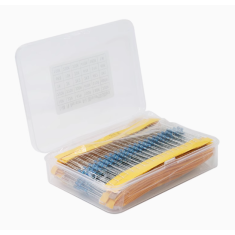 Kit 820 resistores de filme met&aacute;lico 1/4W 1% 41 valores, 20 unidades de cada