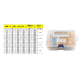 Kit 1300 resistores de filme met&aacute;lico 0,5W 1% 130 valores, 10 unidades por valor - Thumb - 1