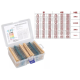 Kit 2600 resistores de filme met&aacute;lico 1/4W 1% 130 valores, 20 unidades por valor - Thumb - 1