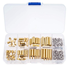 Kit 120 pe&ccedil;as M3 parafusos pilar hexagonais de cobre