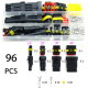 Kit 96 pe&ccedil;as conectores el&eacute;tricos &agrave; prova d'&aacute;gua 1/2/3/4 pinos macho e f&ecirc;mea com alicate de crimpagem - Thumb - 1