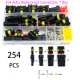 Kit 254 pe&ccedil;as conectores el&eacute;tricos automotivos &agrave; prova d'&aacute;gua 1/2/3/4 pinos macho e f&ecirc;mea - Thumb - 1