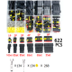 Kit 622 pe&ccedil;as de conectores el&eacute;tricos automotivos imperme&aacute;veis 1/2/3/4 pinos, terminais macho e f&ecirc;mea e alicate de crimpagem - Thumb - 1